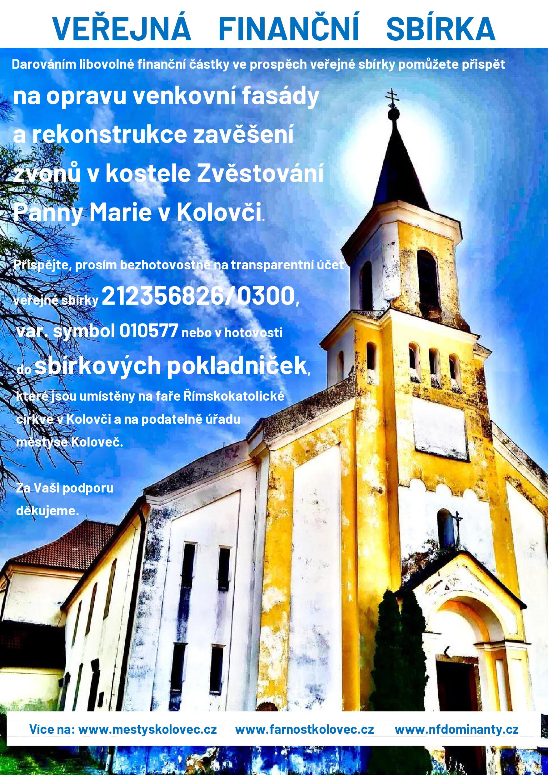 SB- ORIGINÁL VELIKOST PLAKÁTU-Veřejná finanční sbírka - plakát